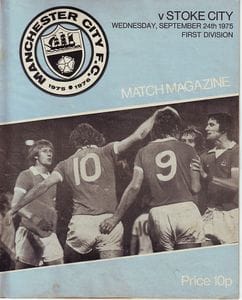 Manchester City v Stoke City 1975/76
