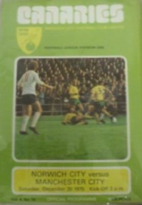 Norwich City v Manchester City 1975/76