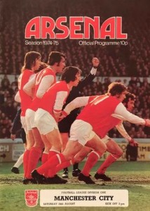 Arsenal v Manchester City 1974/75