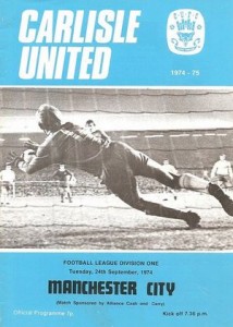 Carlisle United v Manchester City 1974/75