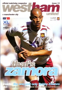 West Ham v Manchester City FA Cup 3rd Round 2007 to 08
