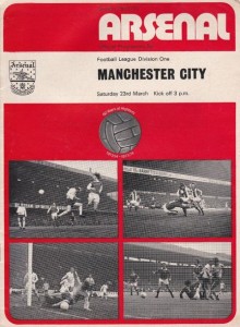 Arsenal v Manchester City 1973/74
