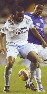 Everton v Manchester City 2007 to 08