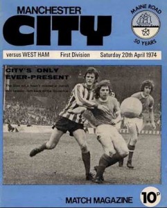 Manchester City v West Ham United 1973/74