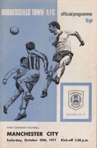 Huddersfield Town v Manchester City 1971/72