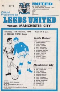 Leeds United v Manchester City 1971/72