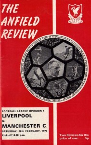 Liverpool v Manchester City 1971/72