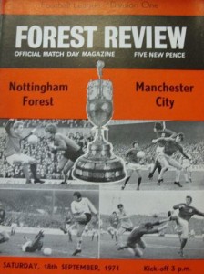 Nottingham Forest v Manchester City 1971/72