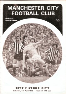 Manchester City v Stoke City 1971/72