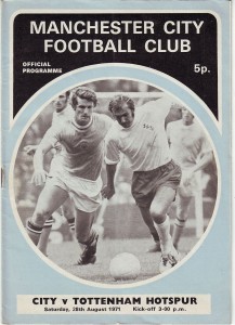 Manchester City v Tottenham Hotspur 1971/72