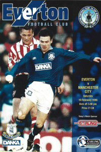 Everton v Manchester City 1995/96