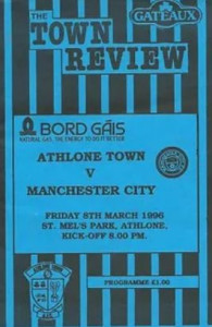 Athlone Town v Manchester City Friendly 1995/96