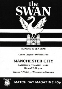 Swansea City v Manchester City 1983/84