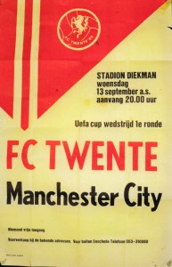 Twente Eschede v Manchester City UEFA Cup 1st Round 1st Leg 1978/79