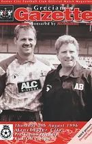 Exeter City v Manchester City friendly 1996/97