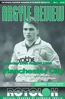 Plymouth Argyle v Manchester City friendly 1996/97