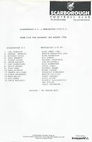 Scarborough v Manchester City friendly 1996/97