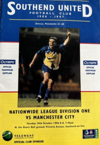 Southend United v Manchester City 1996/97