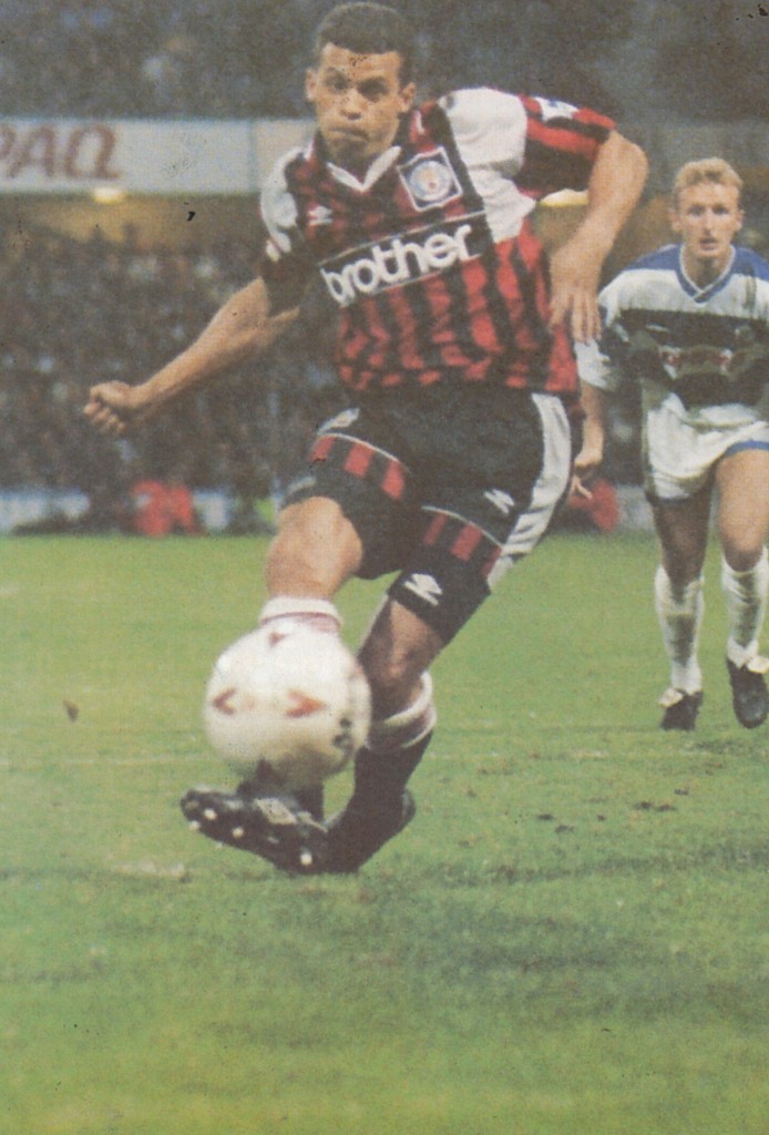 Queens Park Rangers v Manchester City away Coca Cola Cup 3rd Round 1994/95