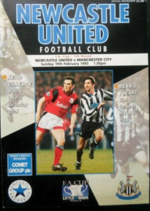 Newcastle United v Manchester City FA Cup 5th Round 1994/95