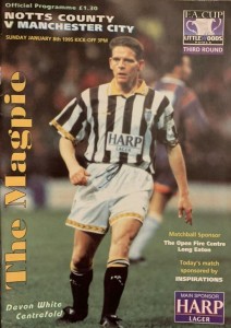 Notts County v Manchester City FA Cup 3rd Round 1994/95
