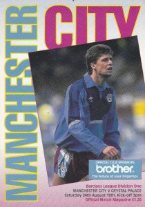 Manchester City v Crystal Palace 1991/92