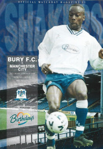 Bury V Manchester City Friendly 1999/2000