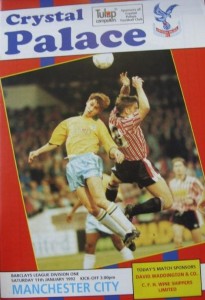 Crystal Palace v Manchester City 1991/92