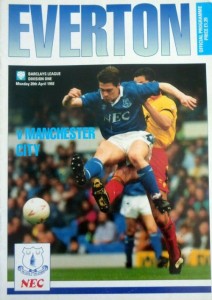 Everton v Manchester City 1991/92