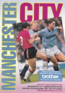Manchester City v Manchester United 1991/92