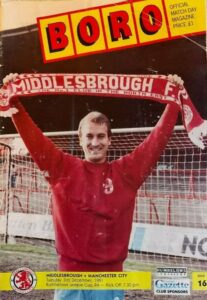 Middlesbrough v Manchester City Rumbelows Cup 4th Round 1991/92
