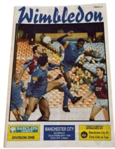 Wimbledon v Manchester City 1991/92