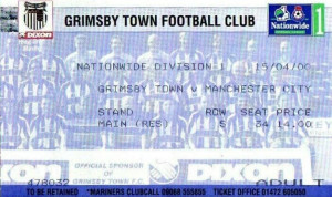 Grimsby Town v Manchester City 1999/2000