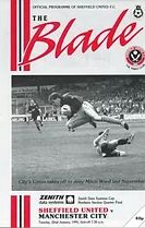 Sheffield United v Manchester City Zenith Data Systems Trophy North Quarter Final 1990/91