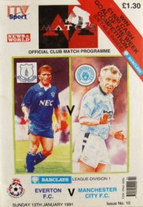 Everton v Manchester City 1990/91