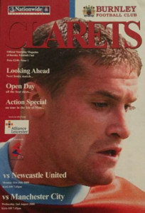 Burnley v Manchester City friendly 2000/01