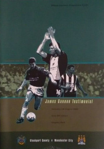 Stockport County v Manchester City Jim Gannon Testimonial 2000/01