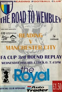 Reading v Manchester City FA Cup 3rd Round Replay 1992/93