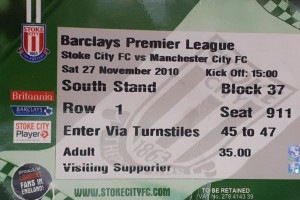 Stoke City v Manchester City 2010/11