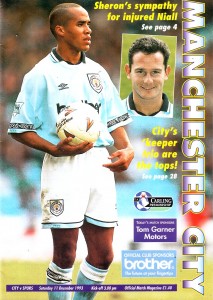 Manchester City v Tottenham Hotspur 1993/94