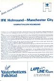 IFK Holmsund v Manchester City friendly 1987/88