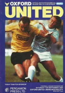 Oxford United v Manchester City 1986/87