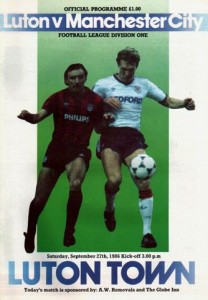 Luton Town v Manchester City 1986/87