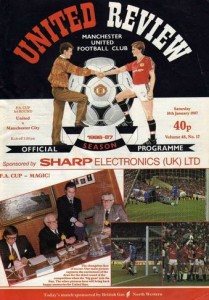 Manchester United v Manchester City FA Cup 3rd Round 1986/87