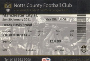 Notts County v Manchester City FA Cup 4th Round 2010/11