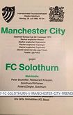 Solothurn v Manchester City friendly 1986/87