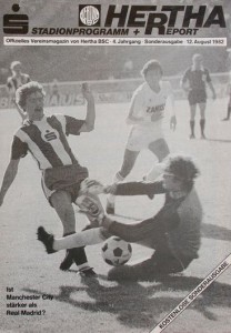 Hertha Berlin v Manchester City friendly 1982/83