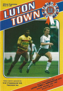 Luton Town v Manchester City 1985/86