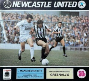 Newcastle United v Manchester City 1985/86