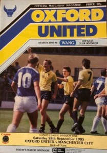 Oxford United v Manchester City 1985/86